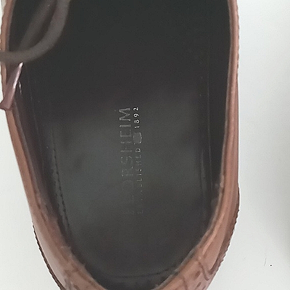 Florsheim Dress Shoes Men's Size 11 D Brown Leather Castellano Cap Toe Oxford - Picture 10 of 13